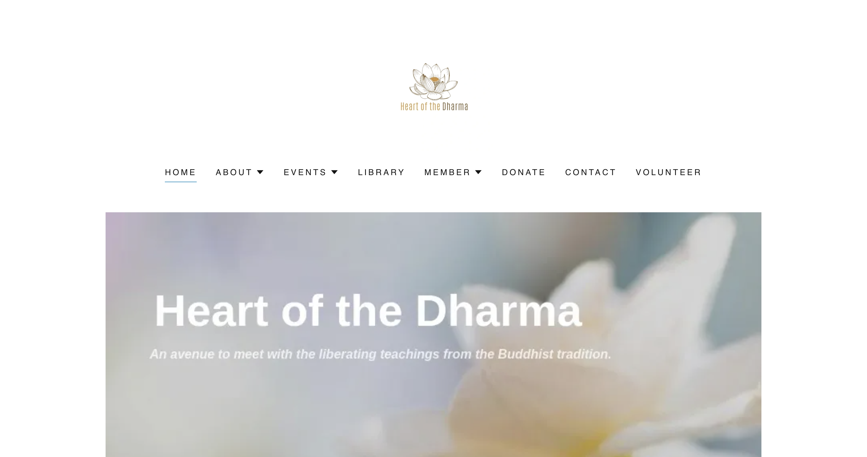 Original Heart of the Dharma homepage