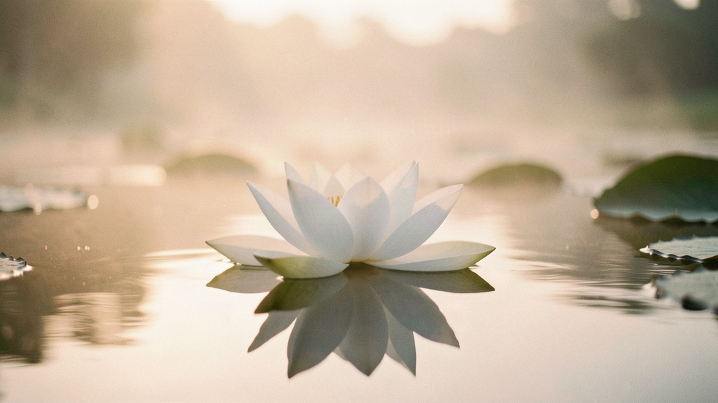 Lotus on still water